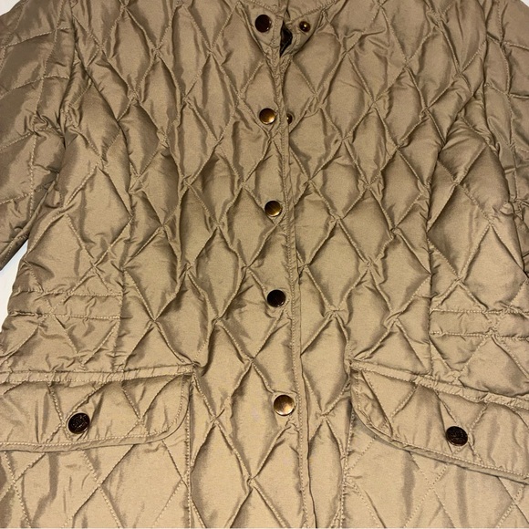 Eddie Bauer lightweight goose down quilted chore barn jacket women’s size M - Picture 4 of 9